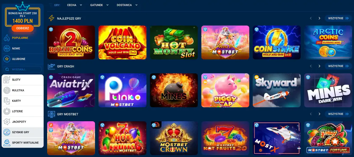Casino Mostbet Poland site