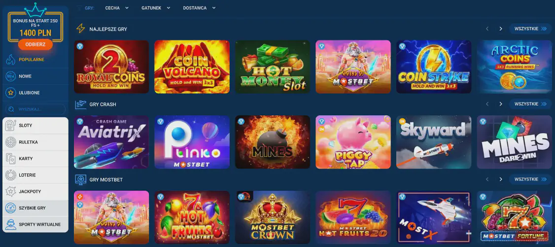 Casino Mostbet Poland site