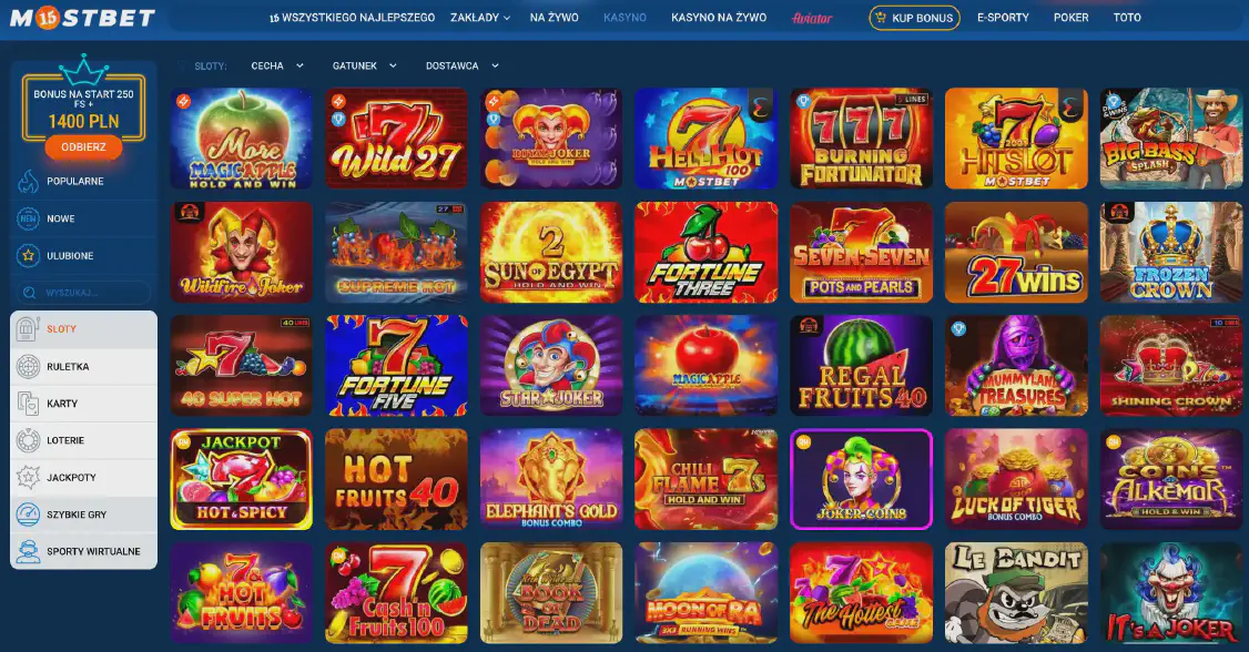 Automaty do gry w kasynie