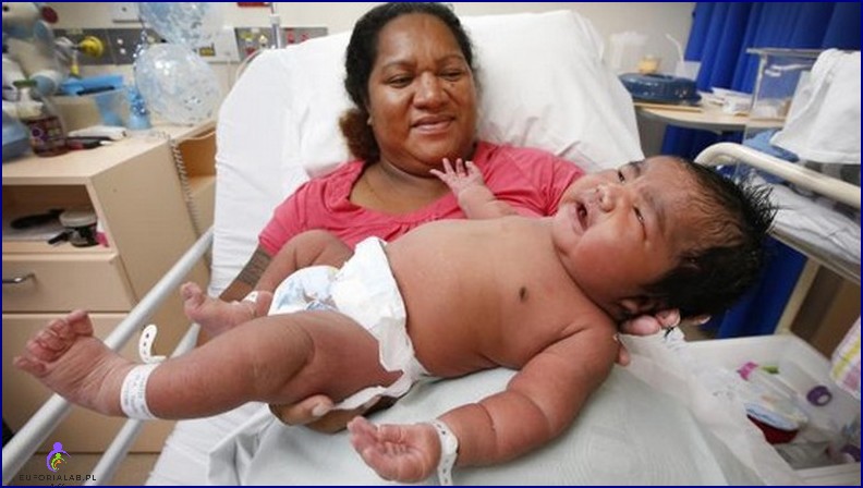 Na świat przyszedł gigantyczny noworodek Dziecko ważyło 6 kg