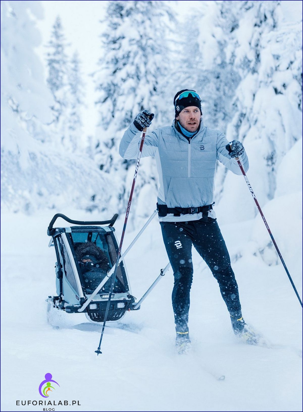 Narciarstwo biegowe z dzieckiem Thule Chariot Cross-Country Skiing Kit pozwala na wiele więcej