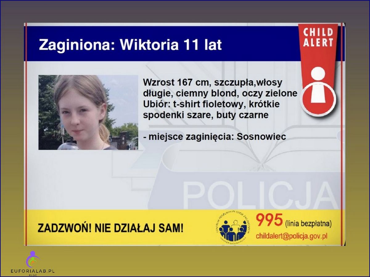Poszukiwana 11-letnia Wiktoria z Sosnowca odnaleziona Nowe ustalenia szokują